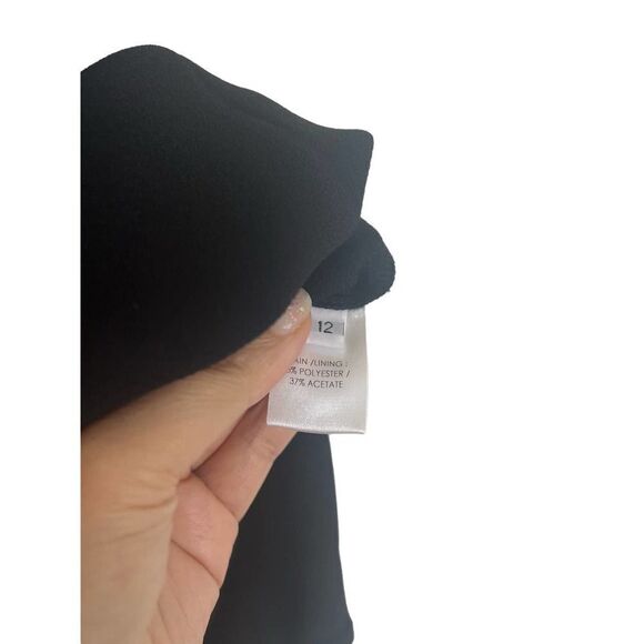 Alex Perry Pagett Stretch-Crepe Midi Dress black US8 - Picture 10 of 12